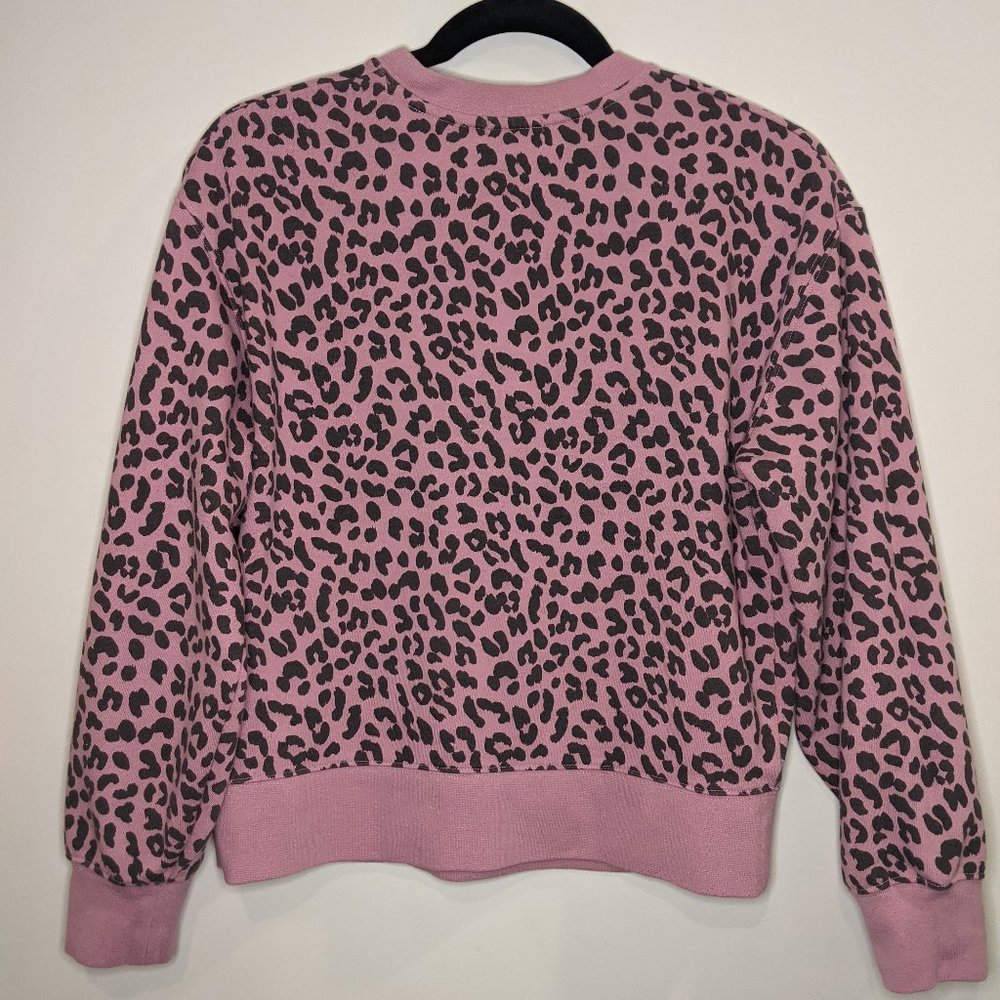 Rails Pink and Black Leopard Print Top